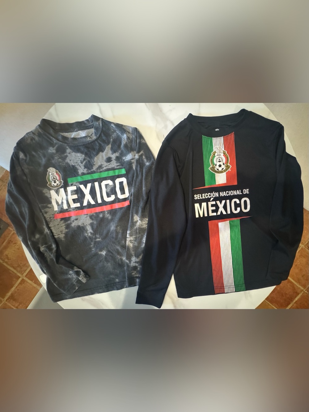 ⚽️Bundle of 2 Selección Nacional de México 🇲🇽 Long Sleeve Shirts M World Cup